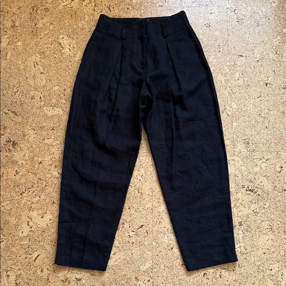No. 6 Store Black linen Pants